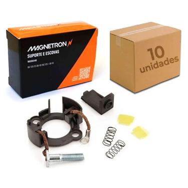 Imagem de Escova Motor Arranque Biz 125 2006 2007 2008 2009 2010 Magnetron 1ª Linha kit com 10 peças