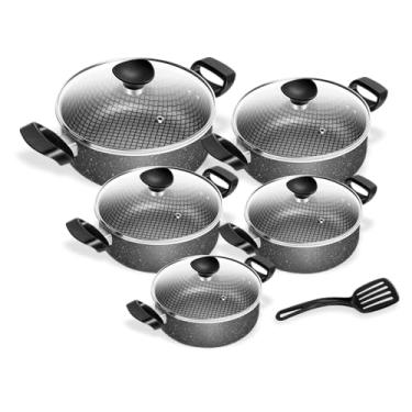 Imagem de Conjunto Redondo Spesso Antiaderente Patolux Preto Titanium