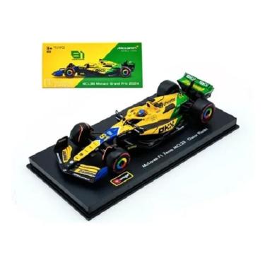 Imagem de Miniatura Metal 1/43 C/ Piloto Caixa Acrilica Formula 1  2024 McLaren F1 MCL38 Oscar Piastro 81 – Burago