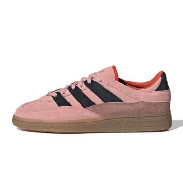 Imagem de adidas Tênis feminino Handball Spezial Lifestyle (alumínio/verde universitário/chiclete), Wonder Mauve/Wonder Mauve/Core Black, 39
