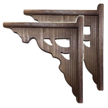 Imagem de Mão francesa de madeira Arabesco 2 peças 24x20 - Rupestre ArtMadeira