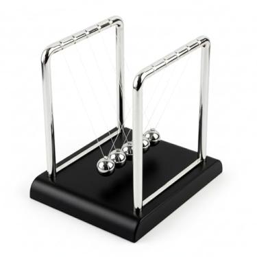 Imagem de Enfeite Decorativo Pêndulo de Newton Para Escritório Sala Quarto Escola 18 cm Premium