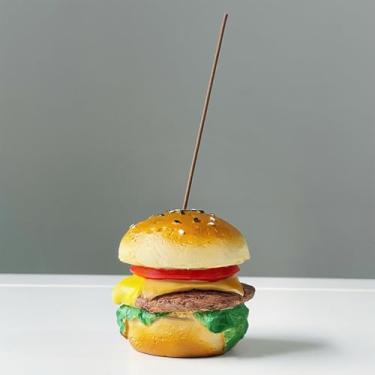 Imagem de Bonito suporte de incenso em forma de hambúrguer, suporte de incenso feito à mão para palitos, queimador de incenso para meditação, ioga, spa, decoração de casa