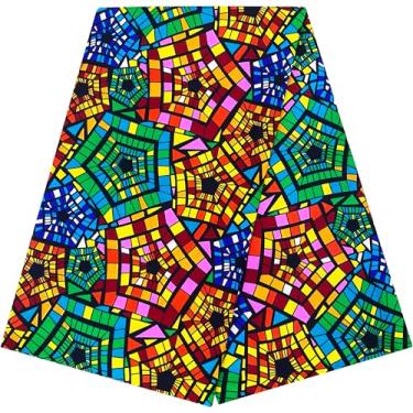 Imagem de HongyuAmy Tecido africano Ankara Print Kente 1 jarda cera africana (A16)