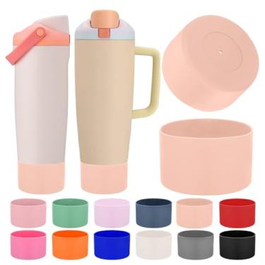 Imagem de Mity rain 2 peças de botas protetoras de silicone para garrafas e copos FreeSip Sway Owala de 850 g e 1,134 g – Acessórios para owala, melhoram a estabilidade e evitam arranhões (Pêssego claro)