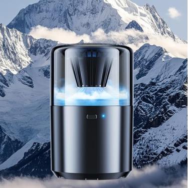 Imagem de Aromatizador de carro inteligente, cheiro de carro novo, fragrância sólida de maior capacidade, fragrância de longa duração, operação silenciosa, ligar/desligar automático, luz ambiente elegante