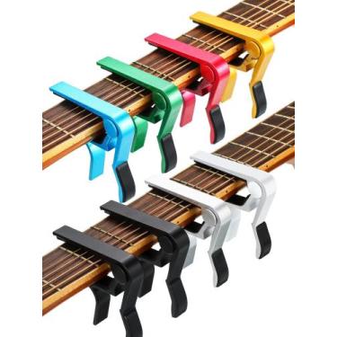 Imagem de Braçadeira de guitarra Capo Yeshone Alumínio Metal Universal 8 unidade