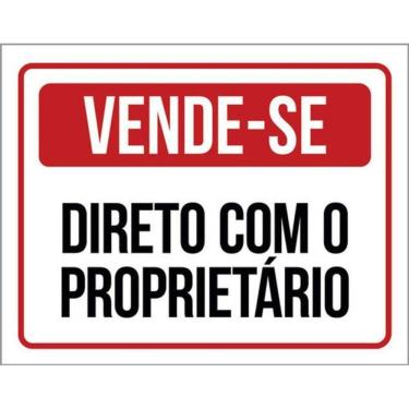 Imagem de Kit 3 Placas De Sinalização - Vende-Se Direto Proprietário