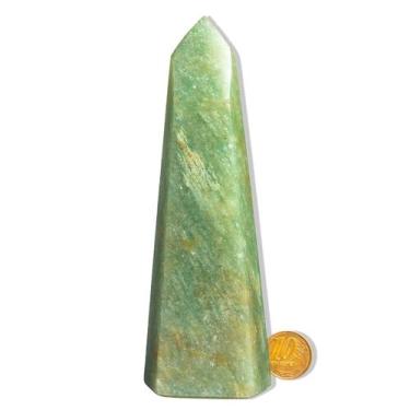 Imagem de Ponta Onix Verde Pedra Natural 14 a 15cm 270 a 320g Tipo B - Cristaisd