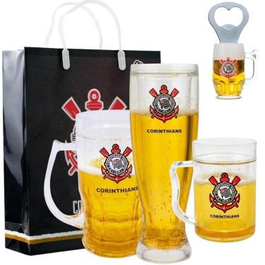 Imagem de Kit Presente Mestre Cervejeiro Caneca Corinthians Amigo Secreto-Unissex