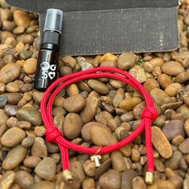 Imagem de Super Shinebox - Colar Vermelho com Inicial e Perfume Ambiente para Pe