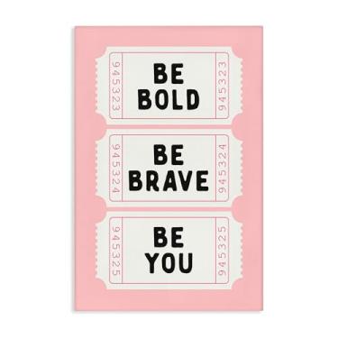 Imagem de Stupell Industries Be You Uplifting Tickets Canvas Wall Art, design by Lettered and Lined, 76 x 50 cm