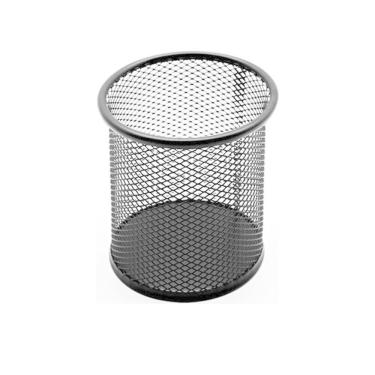 Imagem de Porta Lápis Organizador De Mesa Escritorio Clips - Preto