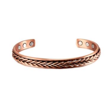 Imagem de Pulseira Masculina Magnetica Modelo Estiloso Pronta