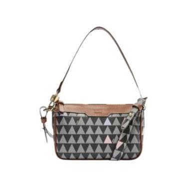 Imagem de Bolsa Feminina Schutz Tiracolo Alça Dupla Canvas Preto-Feminino