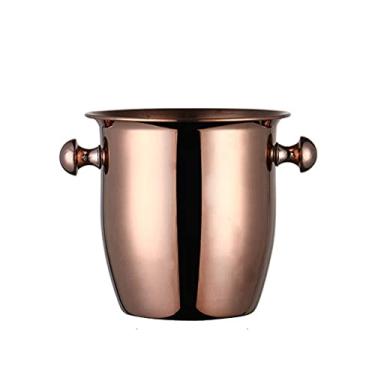 Imagem de Baldes de gelo isolados de aço inoxidável, balde de champanhe espesso, baldes de gelo, isolantes, baldes de bebidas geladas para festa/casa/bar, cerveja e champanhe