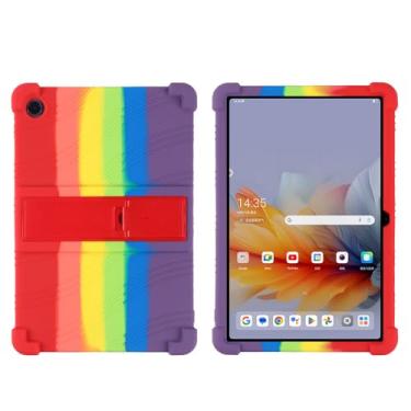 Imagem de QYiiD Capa para Lenovo Tab 10,1 polegadas 2025 TB311FU/TB311XU, capa protetora de borracha macia à prova de choque de silicone leve para crianças para Lenovo Tab 10,1 polegadas 2025, colorida