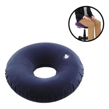 Imagem de Almofada Inflável Redonda Orifício Furo P/ Coccix Supermedy