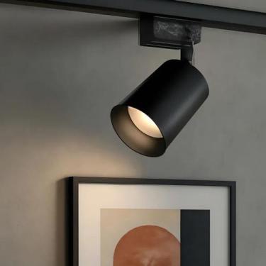 Imagem de Spot Led Preto Para Trilho Eletrificado 10W Quente Bivolt - GOREMI, Pr