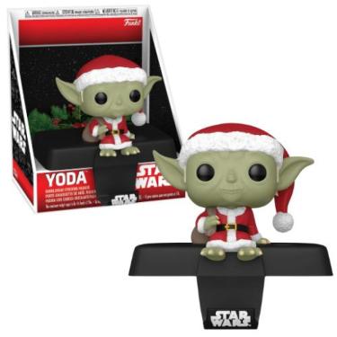 Imagem de Funko Pop Edge-Sitter Star Wars Yoda Christmas