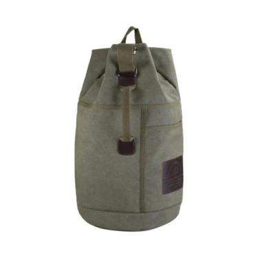 Imagem de Mochila De Viagem Em Lona De Grande Capacidade Para Homens, Bolsa De H