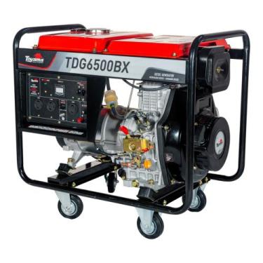 Imagem de Gerador de energia 5,5 kva a diesel bivolt partida manual - TDG6500BX 