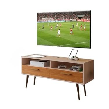 Imagem de Rack Bancada com pés 1.20 Life Copa 2 Portas Moderno Parede TV Até 50Pol Quarto Sala Area Lazer 51 * 120 * 27cm/57 * 110 * 30cm(1.10 com nicho off/cina)