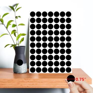 Imagem de Etiquetas adesivas de círculo de codificação de 9,5 cm, etiqueta de pontos pretos, pacote com 1050 etiquetas redondas de código de cores para marcação de escritório em casa, organização
