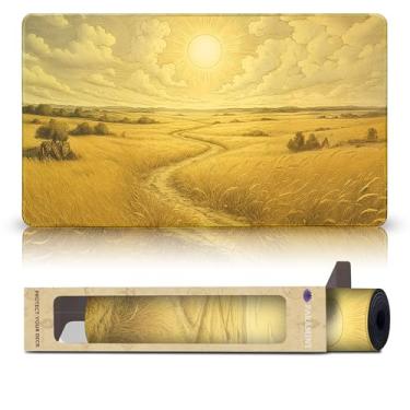 Imagem de Wizcraft Gaming Plains (Stitched) - MTG Playmat - Compatible with Magic The Gathering Playmat - Play MTG, YuGiOh, TCG - Original Play Mat Art Designs & Accessories