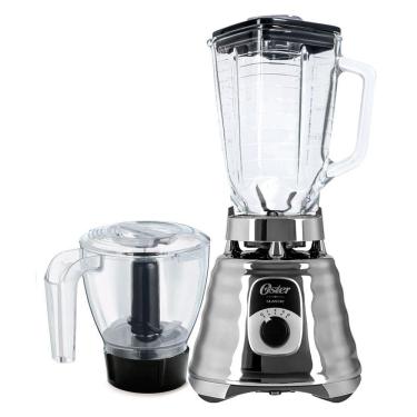 Imagem de Kit Oster New Osterizer Prata Liquidificador E Base Processadora 220V