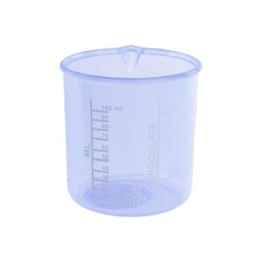 Imagem de Copo Medidor de Plástico 100ml Azul - Tudo em Caixa