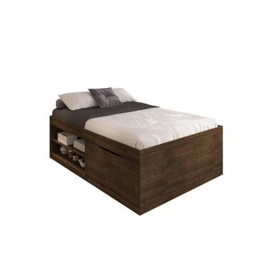 Imagem de Cama Box Sapateira Vanessa Casal 1,38 Malbec - Framar Móveis