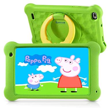 Imagem de Tablet infantil, tela HD IPS de 7 polegadas, capa à prova de choque com suporte, controle parental, câmeras duplas | Android 11,2 GB RAM 32 GB de ROM | armazenamento expansível, WiFi, Bluetooth (verde