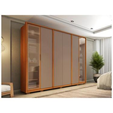 Imagem de Guarda-roupa Casal 6 Gavetas 6 Portas Caemmun Coari, Freijó e Suede