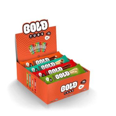Imagem de Chocolate Proteíco BOLD Tube Caixa Mista 10g de Proteína (12 Un.) - BO