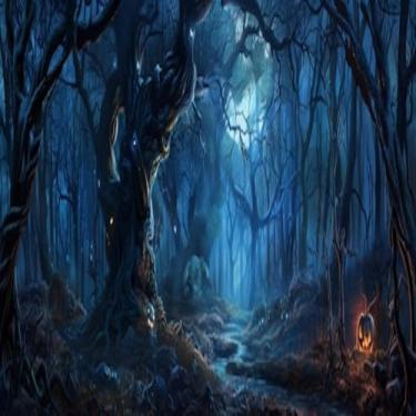 Imagem de Quadro Decorativo The Dark Side The Dark Forest Estilo Escuro para Parede 40x40cm