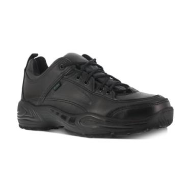 Imagem de Reebok Sapato de trabalho masculino de couro preto Postal Express Goretex Oxfords, Preto, 41