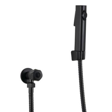 Imagem de Ducha Higienica ABS Preto Fosco com Flexivel 120 e Registro 1/4 de Vol