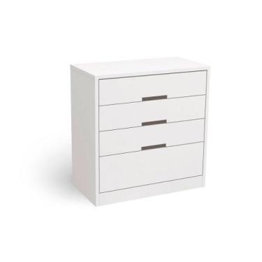 Imagem de Cômoda S824 com 4 Gavetas em MDP Kappesberg, Branco