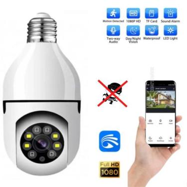 Imagem de Camera Segurança IP Wifi Panorâmica Espia Audio Soquete E27 - KAPB