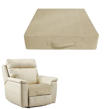 Imagem de Foreard Almofada reclinável para idosos, 50 cm x 50 cm x 12 cm de espessura para idosos reclináveis almofadas de assento de espuma de alta densidade, almofada de suporte para cadeiras alívio da