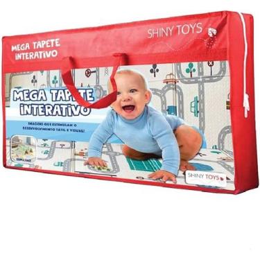 Imagem de Tapete de Atividades Dupla Face Pista de Carrinho ZOO 2 x 1,5 x 0,8 - 