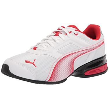 Imagem de PUMA Men's Tazon 7 Running Shoe, White-High Risk Red, 12