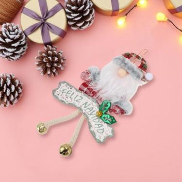 Imagem de Generic 1 peça de enfeites de Natal pendurados boneca pingente kt placa carta homem velho flanela espuma vermelha 26 x 14 cm