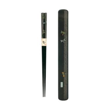 Imagem de JapanBargain 3689, pauzinhos de viagem japoneses com estojo reutilizável chinês coreano bambu portátil pauzinhos utensílio flor de cerejeira lavável na máquina de lavar louça feito no japão,