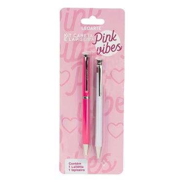Imagem de Kit Caneta E Lapiseira Pink Vibes - Leoarte