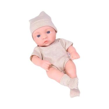 Imagem de Boneca Reborn de Silicone Mini 20cm - Corpo Inteiro Macio para Meninas