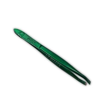 Imagem de Pinça Profissional de Sobrancelha Verde NZX  Alta Precisão, Design Erg