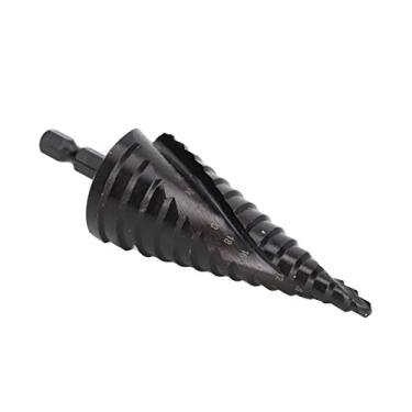 Imagem de Broca Escalonada HSS Espiral Sulco Pagode Buraco Reamer Hex Haste Ferramenta Metal Preto (Kavoletu6kfq8g4ry-14)