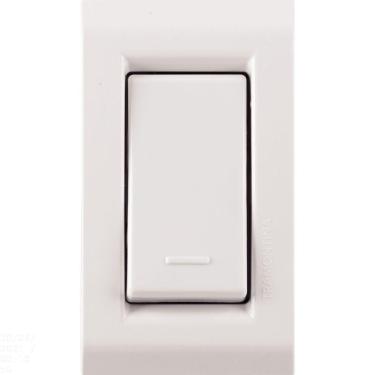 Imagem de Conjunto Para Móvel 1 Interruptor Simples 10 A Tramontina Liz Branco Tramontina